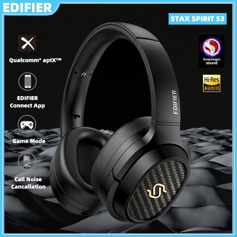 

Edifier STAX SPIRIT S3 Wireless Headphones Planar Magnetic Audio System Hi-Res Snapdragon Sound Ultra-low Latency 80hrs Playback