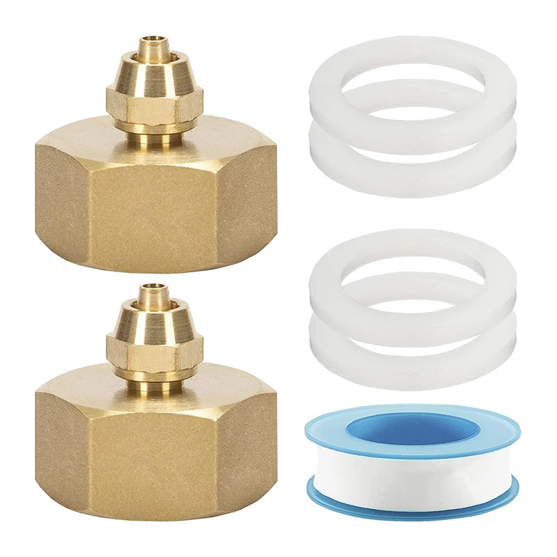 3/4Inch To 1/4Inch Hose Adapter Garden Brass 1/4Inch To Irrigation Hose Adapter 2Pack With Washer Rubbers
3/4Inch To 1/4Inch Hose Adapter Garden Brass 1/4Inch To Irrigation Hose Adapter 2Pack With Washer Rubbers