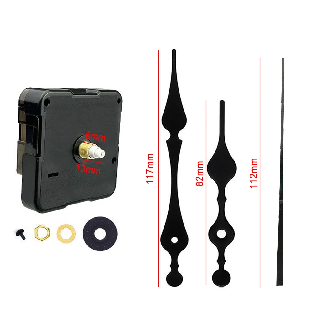 Black High Quality New Durable Clock Movement Quartz Silent With Needles Hanging Wall Clock Movement Accessories
Black High Quality New Durable Clock Movement Quartz Silent With Needles Hanging Wall Clock Movement Accessories