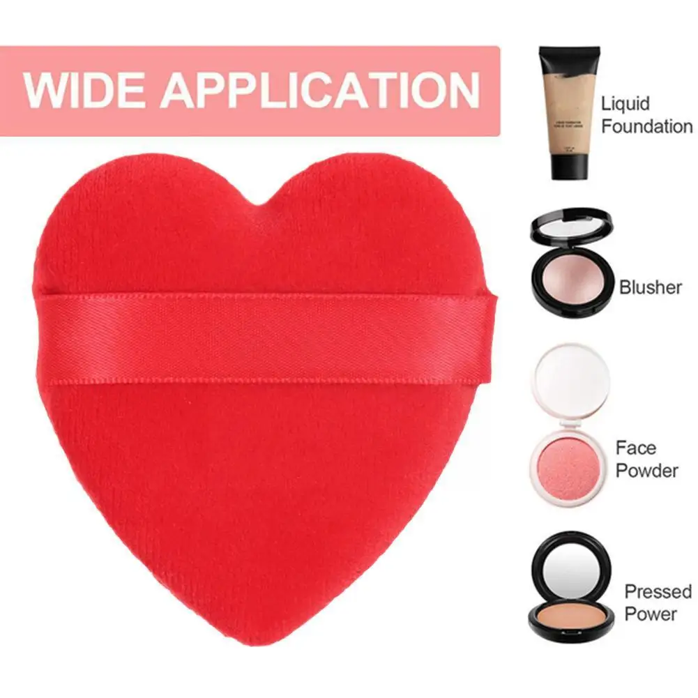 1pc Powder Puff Face Makeup Tool Sponge Velvet Dry Washable Smooth Soft Heart-shaped Puff with Tool Beauty Makeup Facial W0D6 
1pc Powder Puff Face Makeup Tool Sponge Velvet Dry Washable Smooth Soft Heart-shaped Puff with Tool Beauty Makeup Facial W0D6