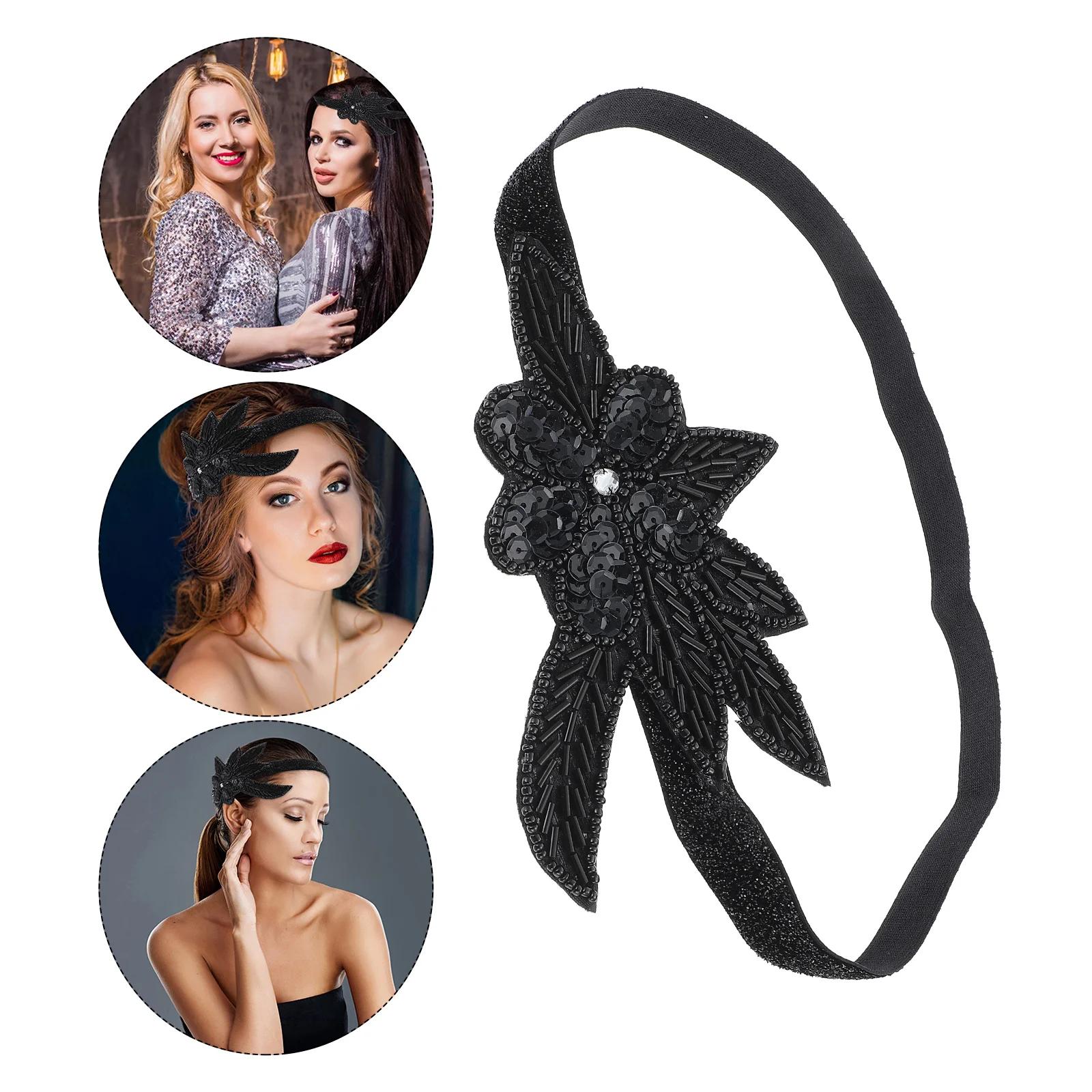 Lurrose Rhinestone Headpiece 1920S Flapper Headband Black Sequin Headband 20S Gatsby Headpiece Glitter Hair Hoop Headband Girl
Lurrose Rhinestone Headpiece 1920S Flapper Headband Black Sequin Headband 20S Gatsby Headpiece Glitter Hair Hoop Headband Girl