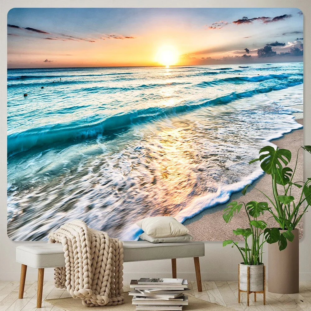 Seaside sunrise home decoration art tapestry hippie bohemian decoration psychedelic scene wall decoration tapestry
Seaside sunrise home decoration art tapestry hippie bohemian decoration psychedelic scene wall decoration tapestry