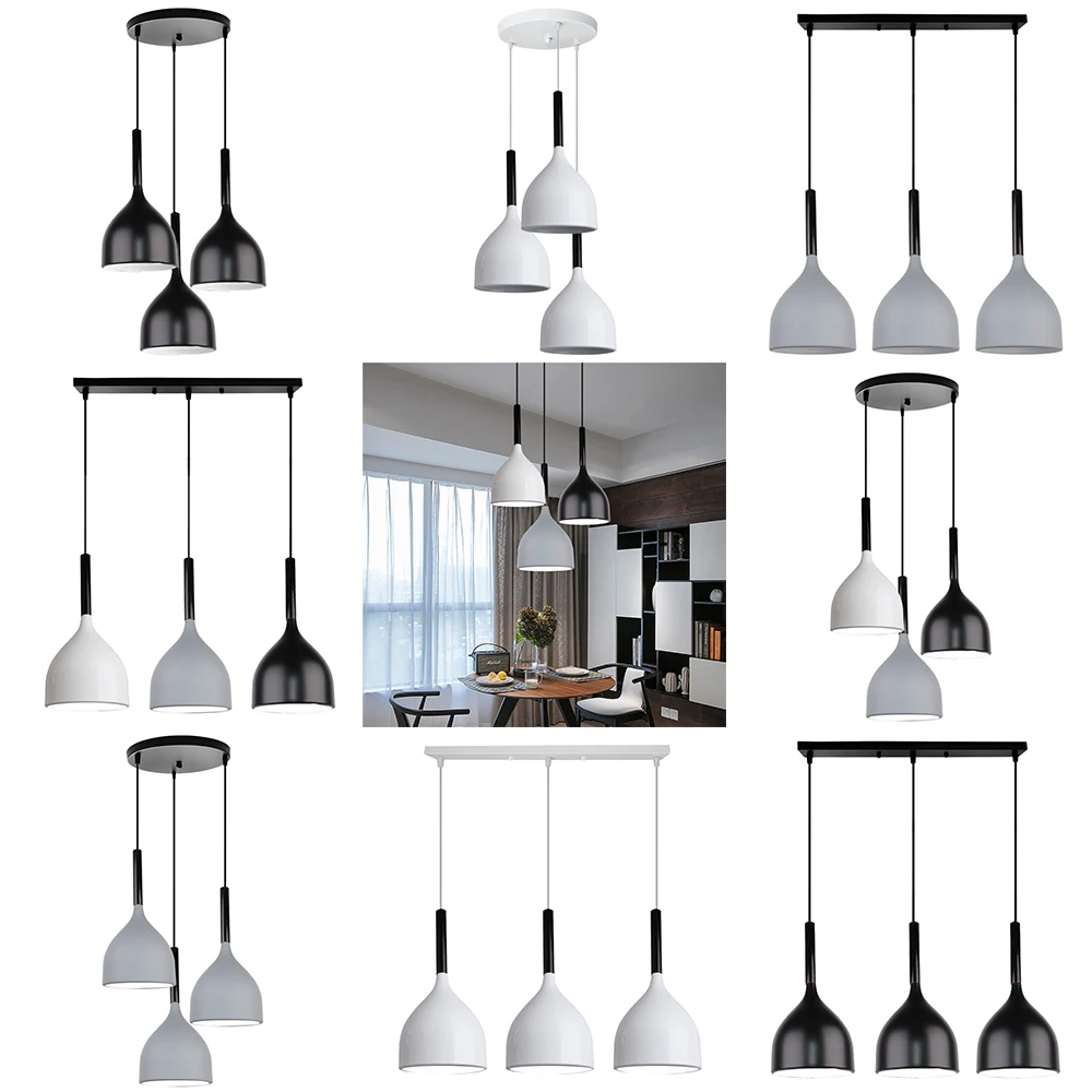 

Modern Pendant Lights Aluminum Nordic Hanging Lamps for Living Room Restaurant Kitchen Island Suspension Lighting Fixtures
