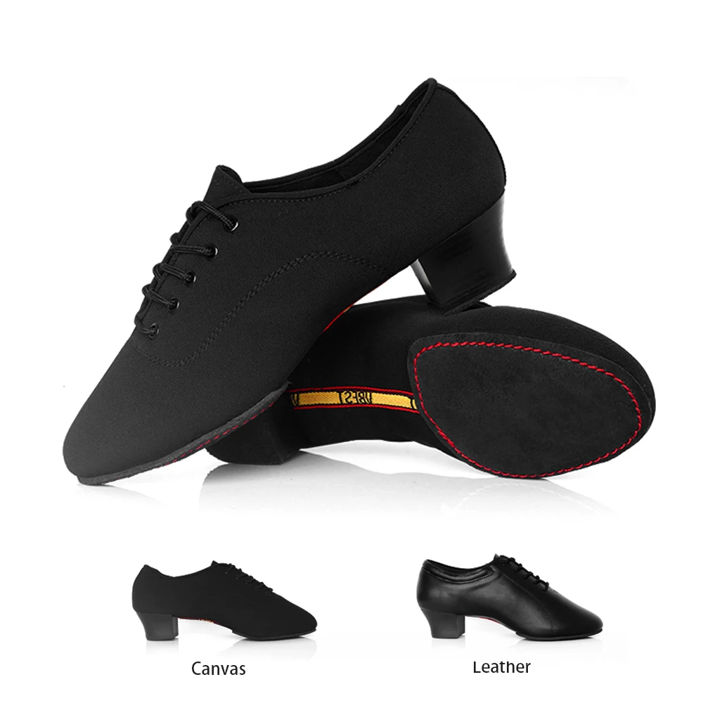 Adult Men Shoes Latin Dance Shoes Two Point Suede Soles Soft Dance Shoes Heel 4.5cm Male Canvas Leather Upper DS100
Adult Men Shoes Latin Dance Shoes Two Point Suede Soles Soft Dance Shoes Heel 4.5cm Male Canvas Leather Upper DS100