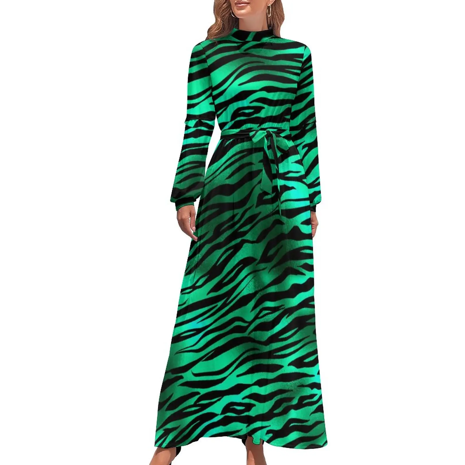 Green Leopard Print Dress High Waist Emerald Gold Safari Beach Dresses Long-Sleeve Street Wear Long Maxi Dress Elegant Vestidos
Green Leopard Print Dress High Waist Emerald Gold Safari Beach Dresses Long-Sleeve Street Wear Long Maxi Dress Elegant Vestidos