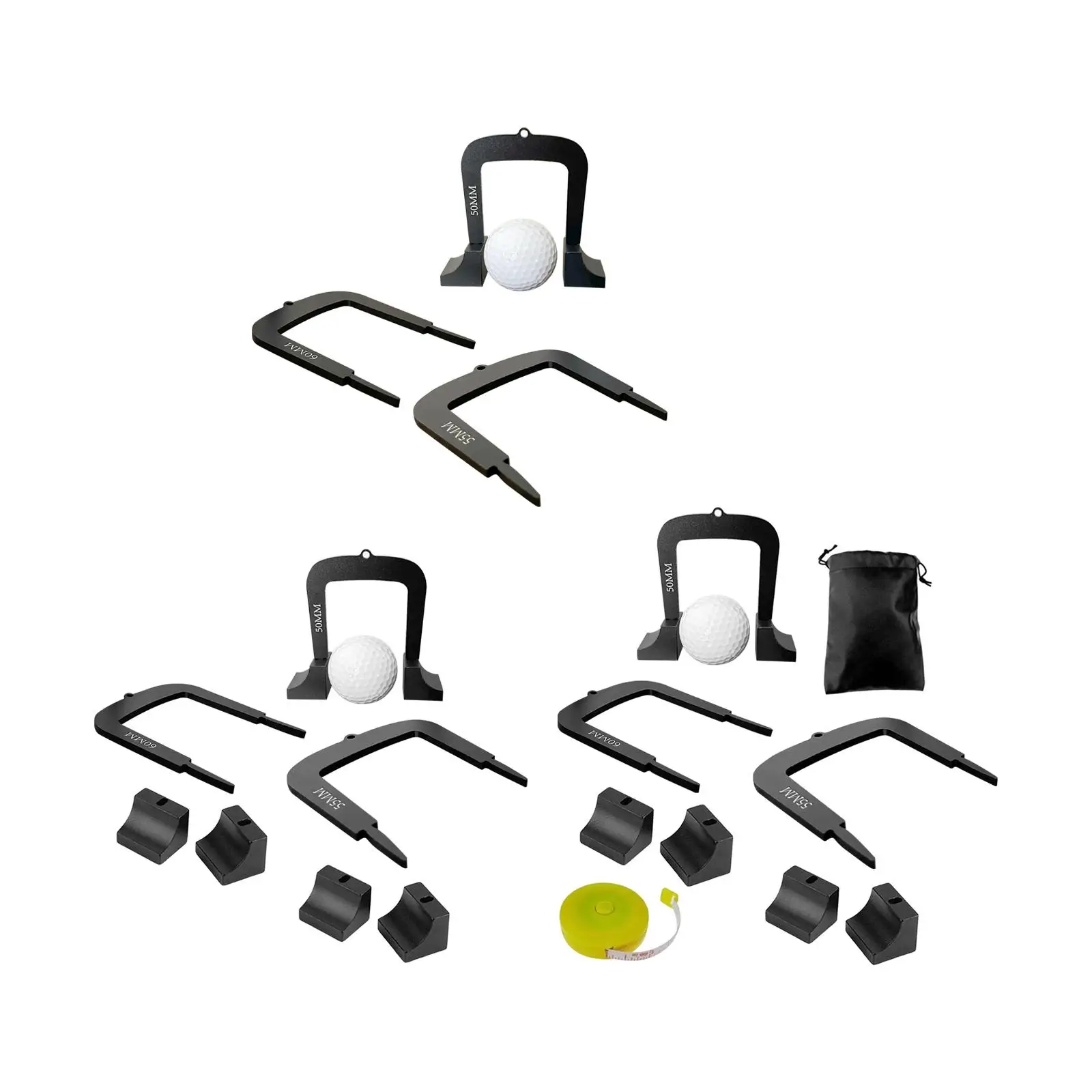 3x Golf Putting Gates Metal Golf Training Equipment with A Ball Differently Sized Putt Gates Precision Practice Supplies
3x Golf Putting Gates Metal Golf Training Equipment with A Ball Differently Sized Putt Gates Precision Practice Supplies