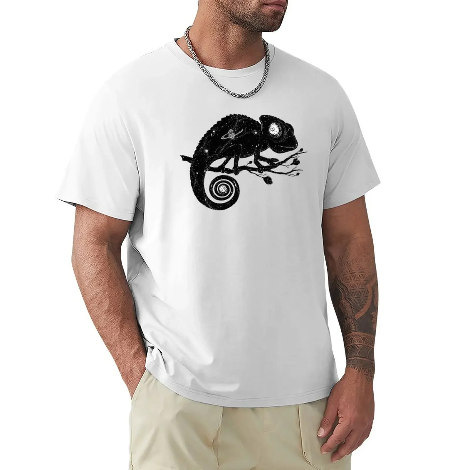 

Cosmic Chameleon T-shirt summer tops quick drying t shirts for men graphic