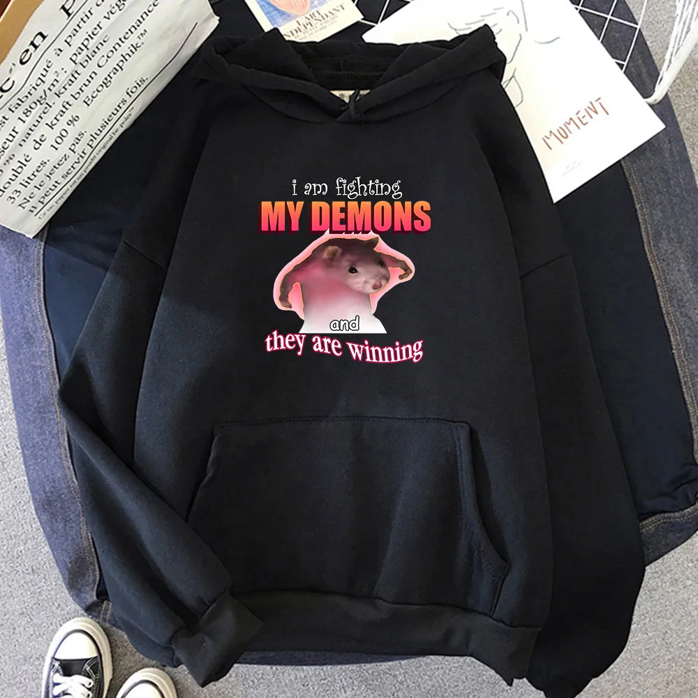 Mouse I Am Fighting My Demons and They Are Winning Hoodies Long Sleeve Men Cartoon Sweatshirts Streetwear Winter Soft Pullovers
Mouse I Am Fighting My Demons and They Are Winning Hoodies Long Sleeve Men Cartoon Sweatshirts Streetwear Winter Soft Pullovers