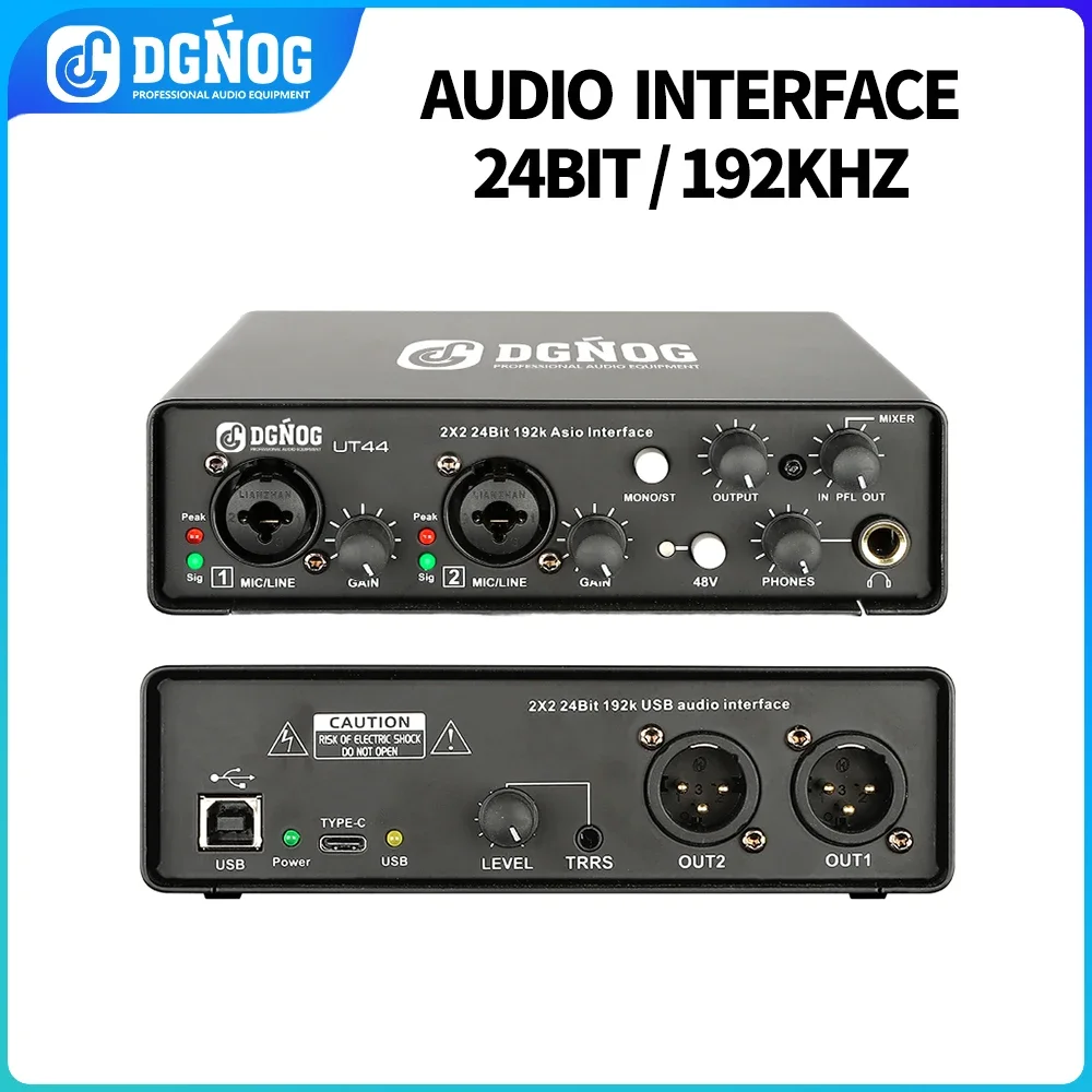 Звуковая карта DGNOG UT44 USB аудио-интерфейс с драйвером ASIO, 6 входов 6 выходов для записи гитары в аудиостудии для любителей музыки
Звуковая карта DGNOG UT44 USB аудио-интерфейс с драйвером ASIO, 6 входов 6 выходов для записи гитары в аудиостудии для любителей музыки
