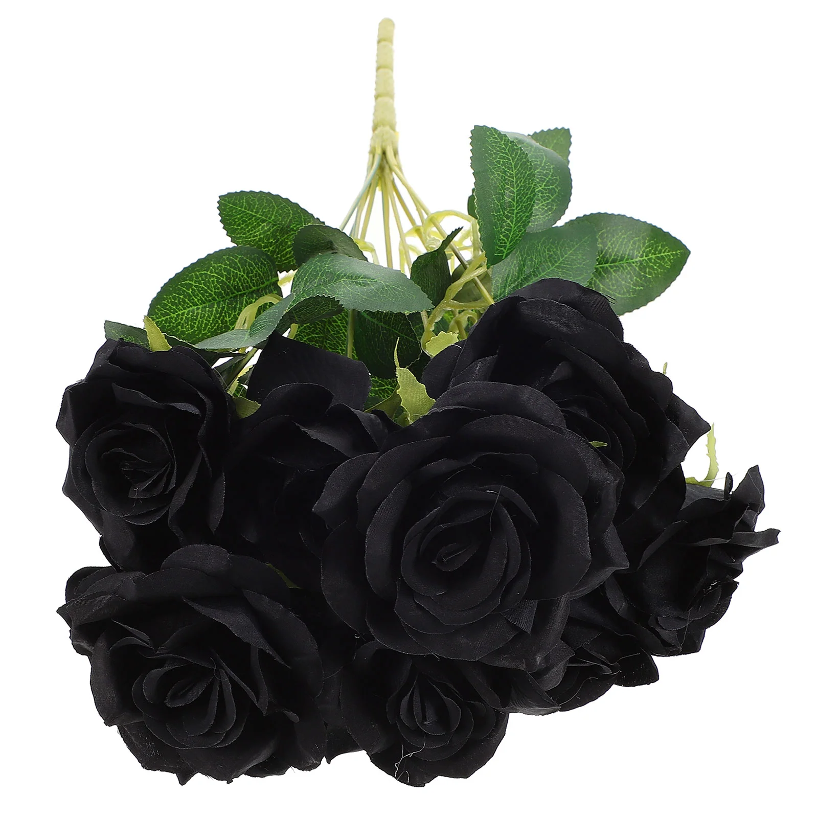 

Simulation Black Rose Artificial Bouquet Party Decoration Fake Flower Halloween Ornament Simulated Roses