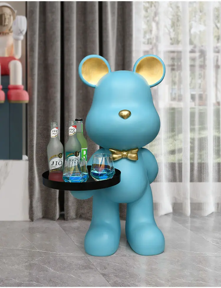 Home Decor Creative Doll Bear Floor Ornament Living Room Trend Soft Decoration Welcome Reception Storage Tray Animal Statue Gift Home Decor Creative Doll Bear Floor Ornament Living Room Trend Soft Decoration Welcome Reception Storage Tray Animal Statue Gift