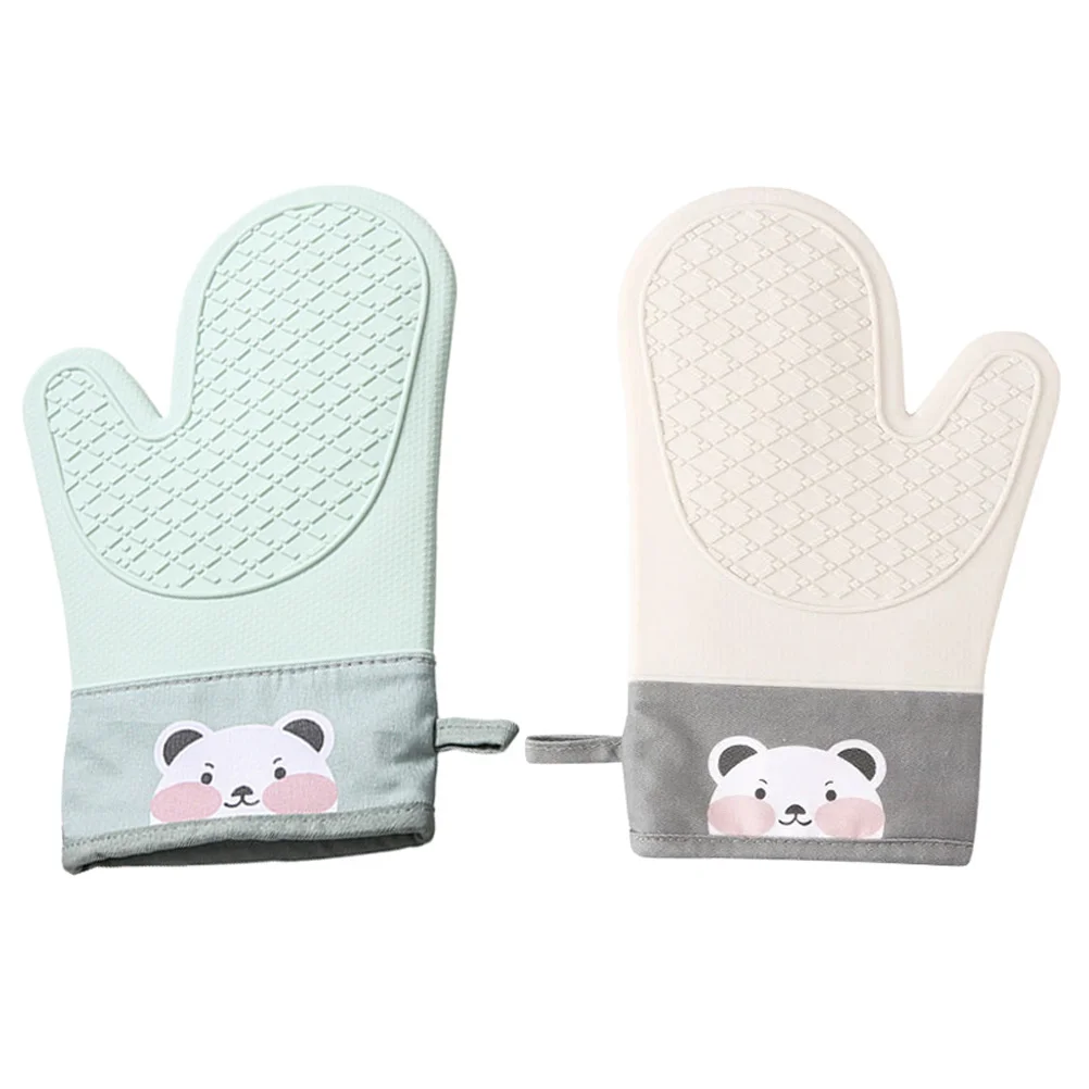 2 Pcs High Temperature Resistance Insulated Thick Gloves Bbq Grill Cotton Silicone for Baking
2 Pcs High Temperature Resistance Insulated Thick Gloves Bbq Grill Cotton Silicone for Baking