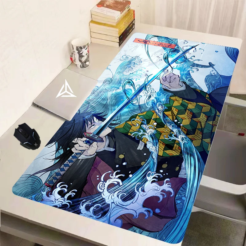 

XL Anime Demon Slayer Mousepad HD Printing Computer Gamers Locking Lock Edge Mouse Pad XXL90x40cm Keyboard PC Desk Pad Csgo Pad