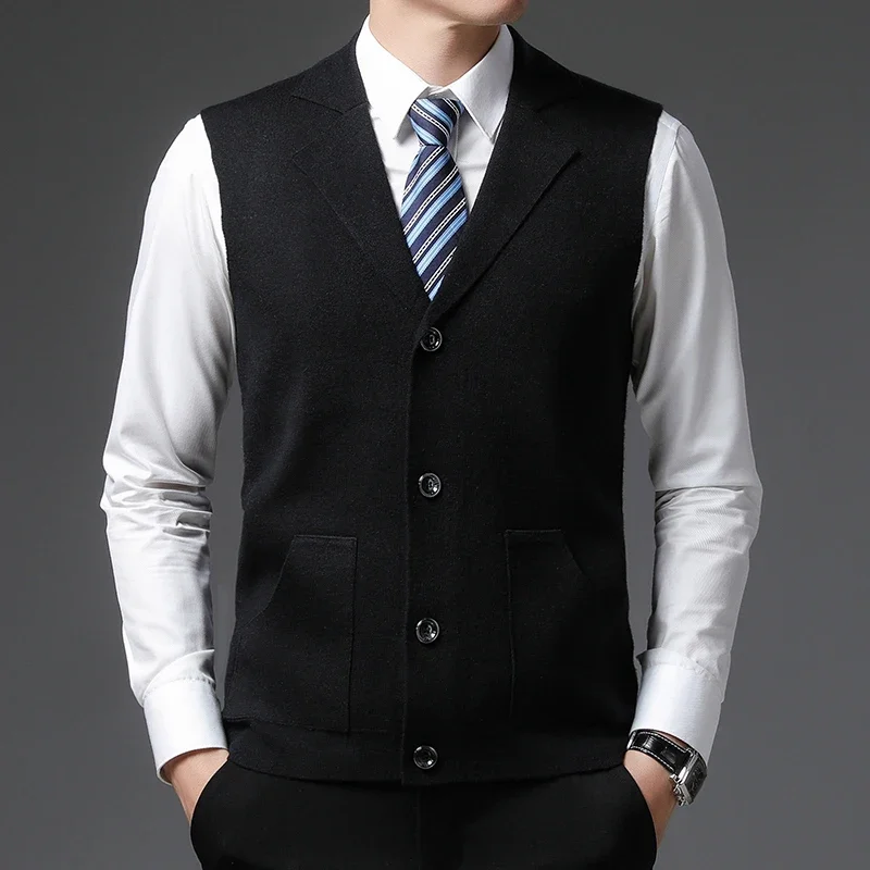 Waistcoats Level 4 Super Anti-pilling Top Grade Pleuche Lapel Fashion Brand Knit Cardigan Casual Sweater Vest Sleeveless
Waistcoats Level 4 Super Anti-pilling Top Grade Pleuche Lapel Fashion Brand Knit Cardigan Casual Sweater Vest Sleeveless