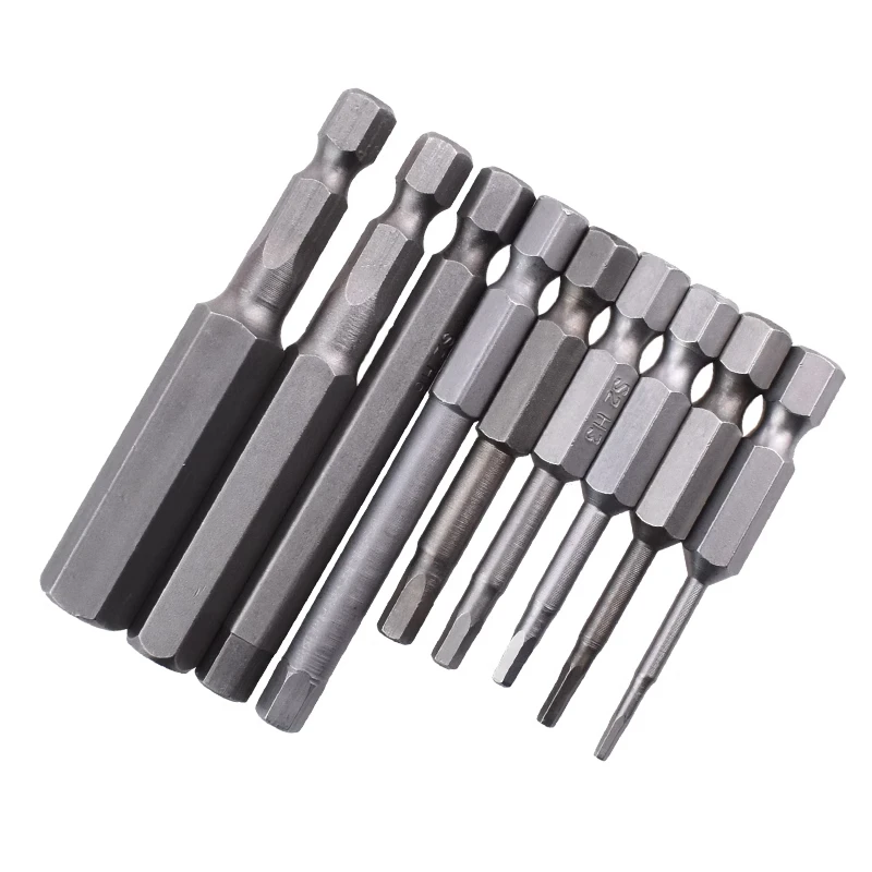 10pcs 50mm/65mm 1/4" Hex Shank Head Allen Wrench Screwdriver Socket Bit Metric Magnetic Hexagon Screwdriver Bits H1.5-H14 choose
10pcs 50mm/65mm 1/4" Hex Shank Head Allen Wrench Screwdriver Socket Bit Metric Magnetic Hexagon Screwdriver Bits H1.5-H14 choose