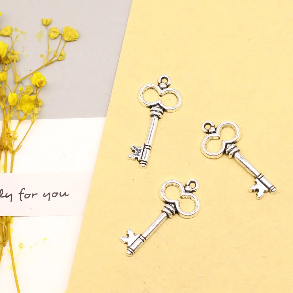 20pcs 29x13mm Keys Charms Pendants For Jewelry Cute Man Jewelri Antique Silver Color
20pcs 29x13mm Keys Charms Pendants For Jewelry Cute Man Jewelri Antique Silver Color
