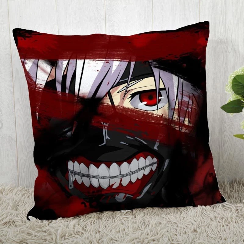 

Tokyo Ghoul Pillow Cover Customize Pillow Case Modern Home Decorative Pillowcase For Living Room 45X45cm