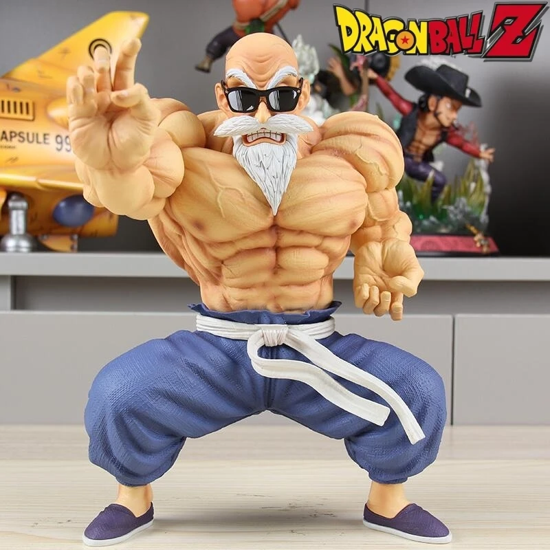 

23cm Seven Dragon Ball Cs Muscle Strengthening Wu Tian Teacher Turtle Immortal PVC Sun Wukong Anime Figure Model Decoration Toy