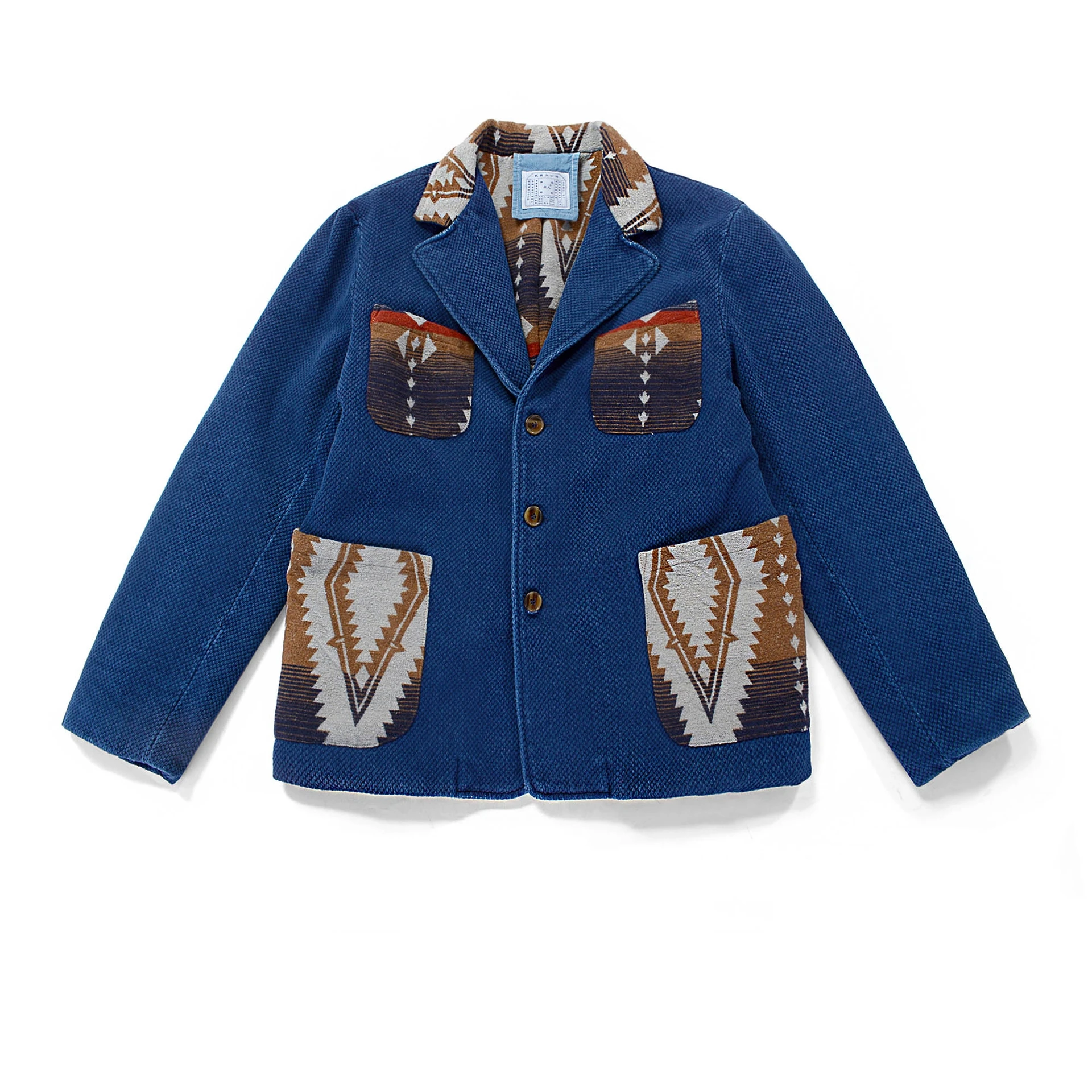 

Мужская куртка Sashiko, плотная теплая рабочая одежда стандартного кроя в западном стиле Навахо