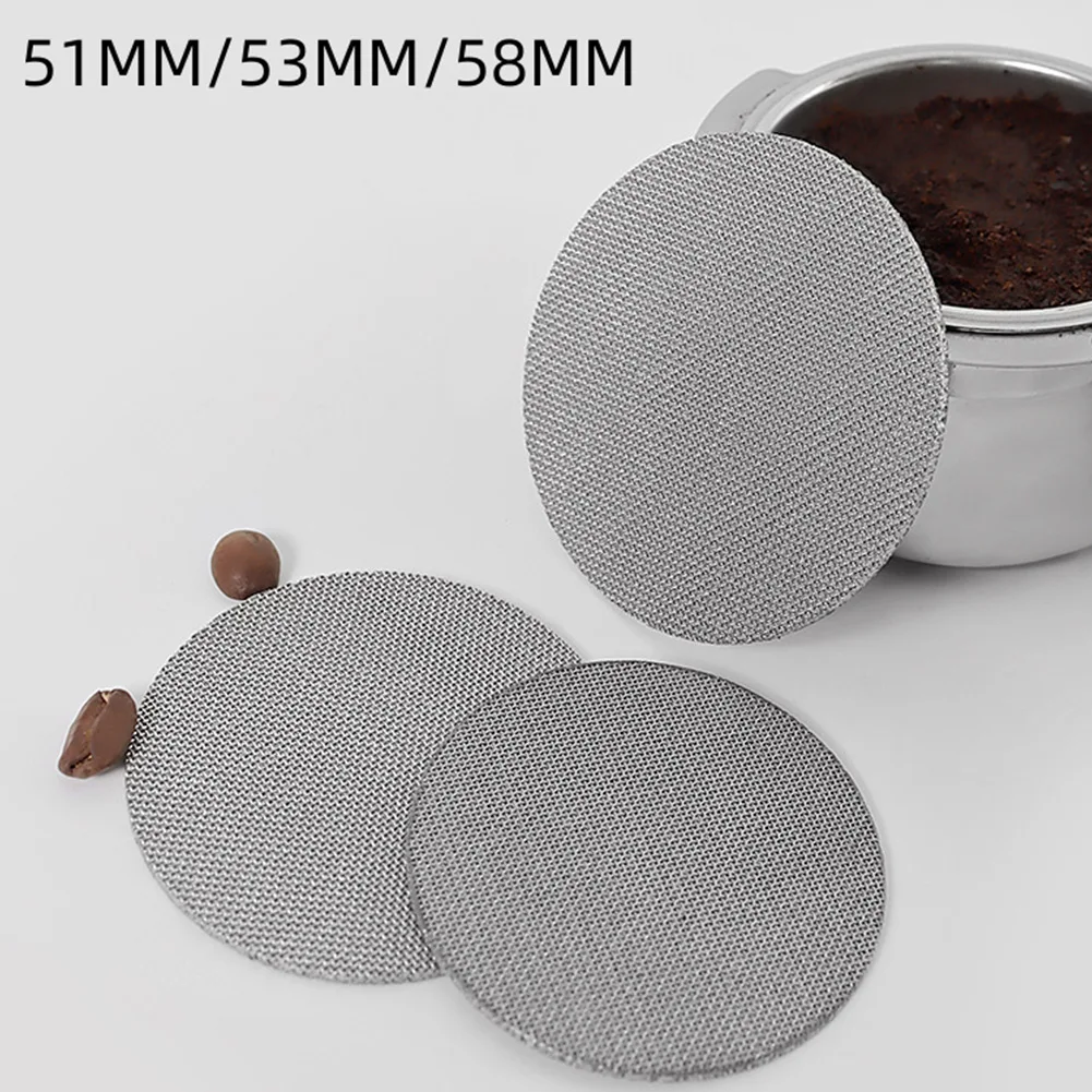 51/54/58mm Reusable Coffee Filter Screen Stainless Steel Puck Screen For Espresso Portafilter Basket 1.7mm Thickness 150μm
51/54/58mm Reusable Coffee Filter Screen Stainless Steel Puck Screen For Espresso Portafilter Basket 1.7mm Thickness 150μm