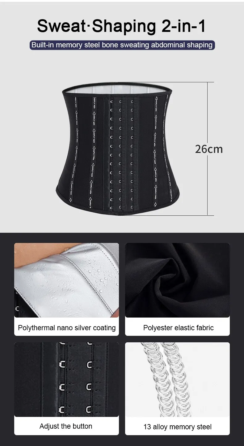 Sauna Sweat Belt Sweat to Lose Weight Woman Postpartum Waist Trainer Slimming Sheath Woman Flat Belly Fat Burning Girdle Sauna Sweat Belt Sweat to Lose Weight Woman Postpartum Waist Trainer Slimming Sheath Woman Flat Belly Fat Burning Girdle