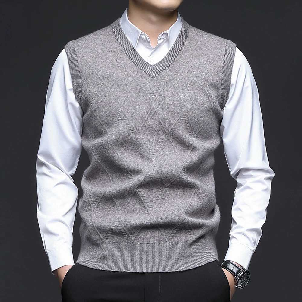 New Stylish Men Sweater Vest Knitted Tank Breathable Sweater Comforts Tank Top Thermal Durable V Neck Handsome
New Stylish Men Sweater Vest Knitted Tank Breathable Sweater Comforts Tank Top Thermal Durable V Neck Handsome