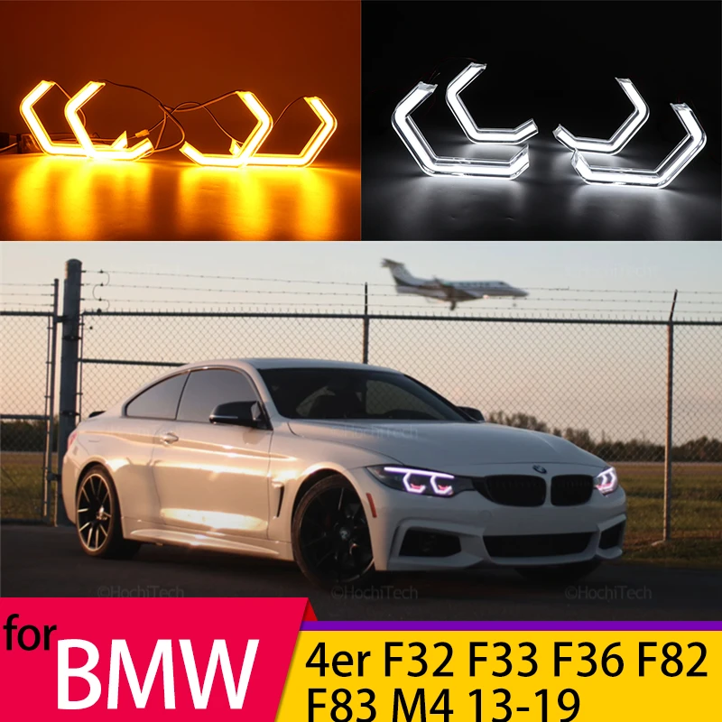 Car-styling Dual color White Yellow LED Halo Rings M4 Style Light For BMW 4 Series F32 F33 F36 F82 F83 M4 2013-2019 Angel Eyes
Car-styling Dual color White Yellow LED Halo Rings M4 Style Light For BMW 4 Series F32 F33 F36 F82 F83 M4 2013-2019 Angel Eyes