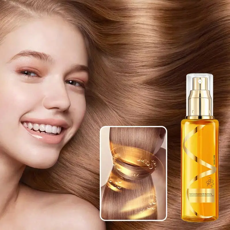 

Hair Essential Oil Repair Dry Frizz Damaged Hair Roots Smooth Silky Hair Nourishing Scalp Strengthen Hair Growth Hair Care Oil