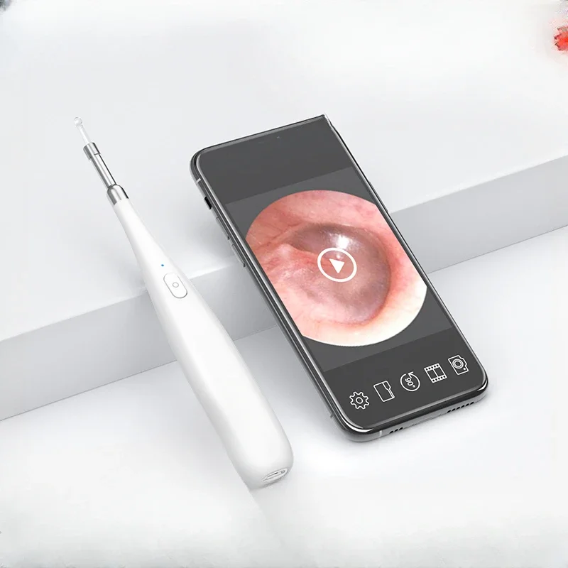 Endoscopic Ear Digging Spoon WiFi HD Visual Ear Digging Spoon Ear Nose Throat Examination Endoscopic Children's Ear
Endoscopic Ear Digging Spoon WiFi HD Visual Ear Digging Spoon Ear Nose Throat Examination Endoscopic Children's Ear