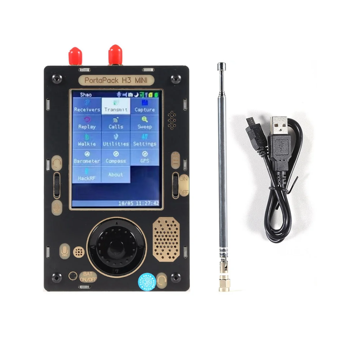 PortaPack H3 MINI + for One SDR + Antenna + Case + Bag SSTV//Morse RX Built-In Barometer Compass GPS Receiver
PortaPack H3 MINI + for One SDR + Antenna + Case + Bag SSTV//Morse RX Built-In Barometer Compass GPS Receiver