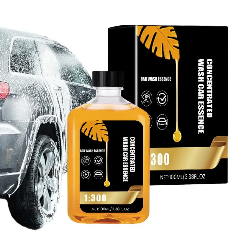 

Carnauba Car Wash And Wax 100ml Concentrated Car Detailing Wash Liquid Automotive Car Exterior Care For Windows Wheels Car Paint