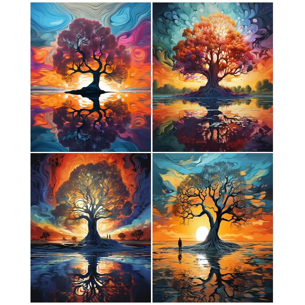 GATYZTORY Abstract Tree Pictures By Numbers Kits For Adults Sunset Handpainted Colouring With Numbers Wall Art For Home Wall D
GATYZTORY Abstract Tree Pictures By Numbers Kits For Adults Sunset Handpainted Colouring With Numbers Wall Art For Home Wall D