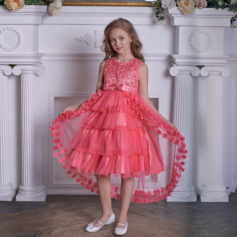 Child Princess Birthday Clothes Kids Frocks Party Evening Vestidos Flower Girls Wedding Trailing Dresses For 3-12 Years CT5399
Child Princess Birthday Clothes Kids Frocks Party Evening Vestidos Flower Girls Wedding Trailing Dresses For 3-12 Years CT5399