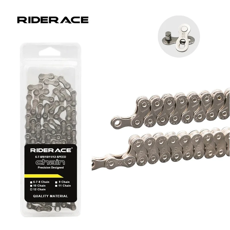 

6 7 8 9 10 11 12 Speed Bicycle Chain 116 Links Mountain Road Bike Chain Ultralight Silver Cycling Chains Mtb Accessories