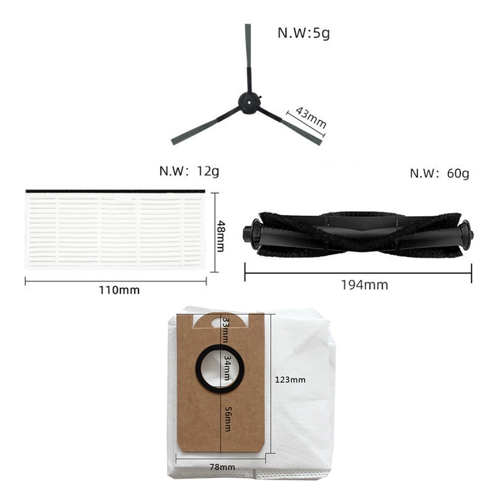 Filter For Vacuum Cleaner Side Roller Brush Filters Mop Cloth For Proscenic M9 Robot Vacuum Cleaner For Household Cleaning
Filter For Vacuum Cleaner Side Roller Brush Filters Mop Cloth For Proscenic M9 Robot Vacuum Cleaner For Household Cleaning