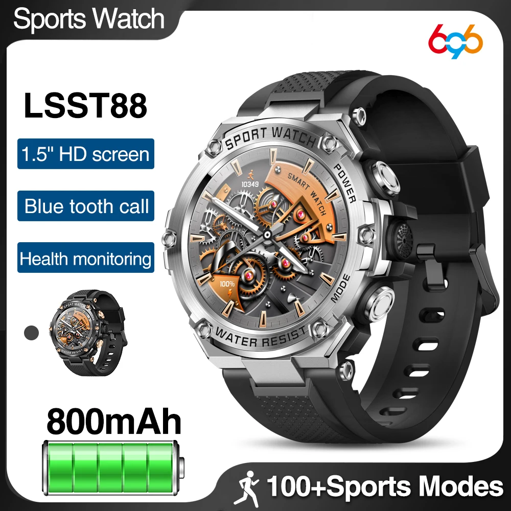 2023 New 1.5" Blue Tooth Call Outdoors Sports Fitness Smart Watch Heart Rate 800Mah IP68 Waterproof Watches Men Smart Watch
2023 New 1.5" Blue Tooth Call Outdoors Sports Fitness Smart Watch Heart Rate 800Mah IP68 Waterproof Watches Men Smart Watch