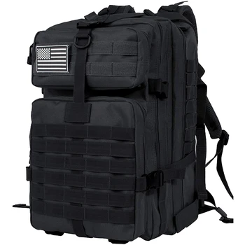 QT&QY 50L Man Tactical Backpacks Military Traveling Bags Army Outdoor 3P Assault Pack EDC Molle Pack For Trekking Hunting Bag