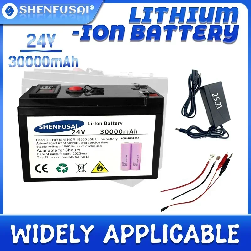 New Power SHENFUSAI Li Ion 18650 6S5P USB Battery Electric Vehicle Lithium Battery Pack 24V 20Ah Built-in BMS 30A High Current
New Power SHENFUSAI Li Ion 18650 6S5P USB Battery Electric Vehicle Lithium Battery Pack 24V 20Ah Built-in BMS 30A High Current