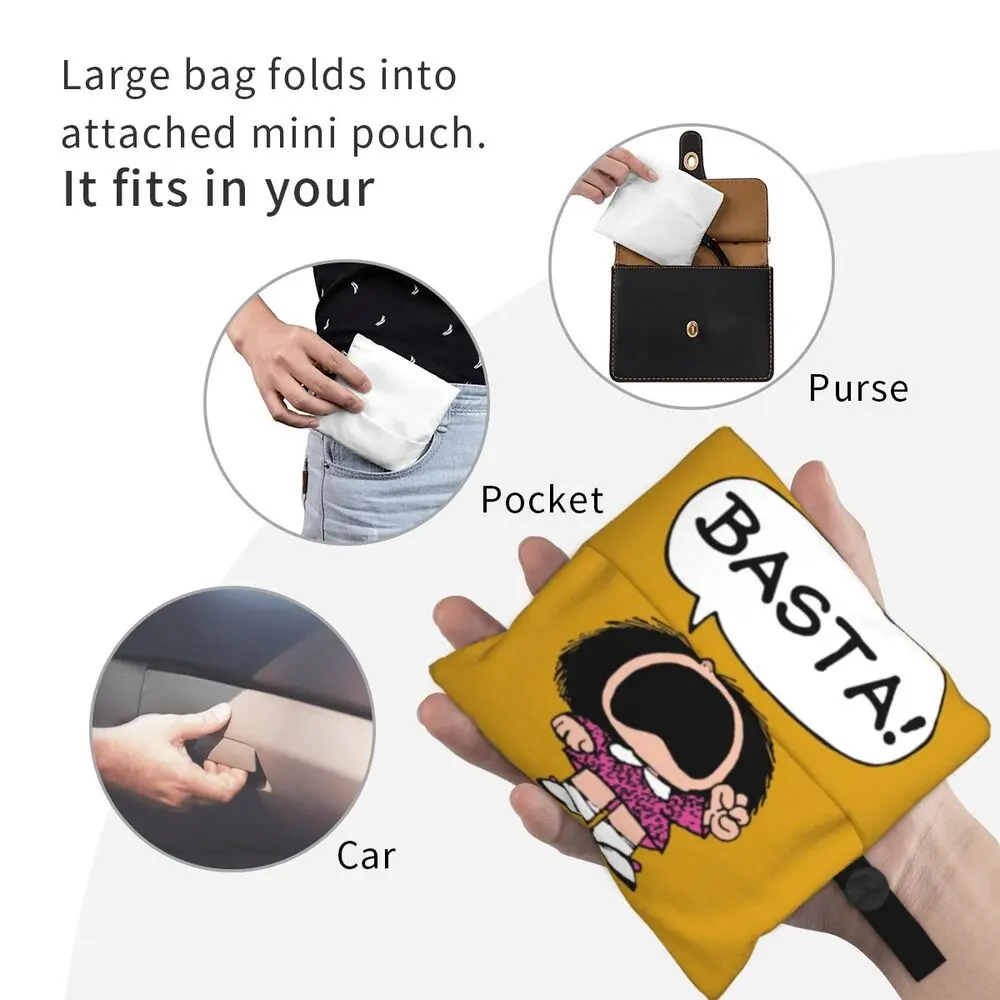 Custom Vintage Mafalda Manga Grocery Shopping Bag 53 See84ba552f854fae86bfaed91bbc747fy