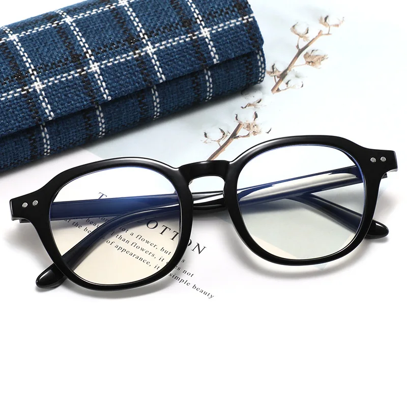 New TR90 Ultra Light Anti Blue Light Glasses Eye Frame Rice Nail Large Frame Retro Myopia Glasses Frame Flat Lens Eyewear
New TR90 Ultra Light Anti Blue Light Glasses Eye Frame Rice Nail Large Frame Retro Myopia Glasses Frame Flat Lens Eyewear