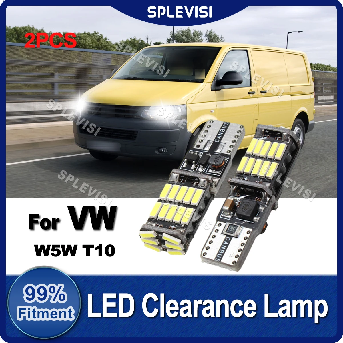 

2PCS Upgrade LED Clearance Lamp Bulbs W5W T10 Canbus For VW Transporter mk5 mk6 T5 T6 Jetta 3 4 Beetle Amarok Touareg Tiguan 5N