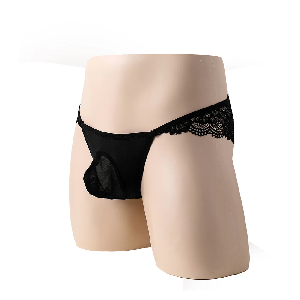 Men Sexy Sissy Lace Briefs Low Waist Hight Cut Underwear Crossdress Ultra-thin Panties Breath Gay Man Erotic Lingerie Summer New
Men Sexy Sissy Lace Briefs Low Waist Hight Cut Underwear Crossdress Ultra-thin Panties Breath Gay Man Erotic Lingerie Summer New