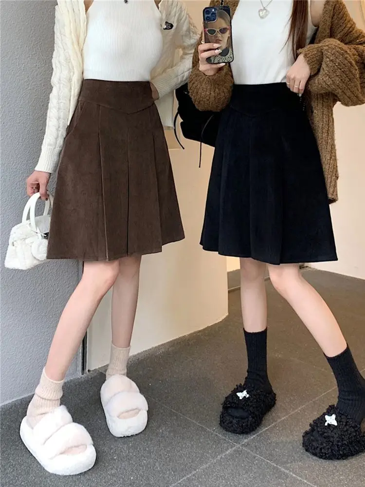 Korean Skirt Shorts Women High Waist Sexy Mini Skirts for Ladies Pleated Winter Autumn Skirt Female Ladies 2024 Skirts C75
Korean Skirt Shorts Women High Waist Sexy Mini Skirts for Ladies Pleated Winter Autumn Skirt Female Ladies 2024 Skirts C75