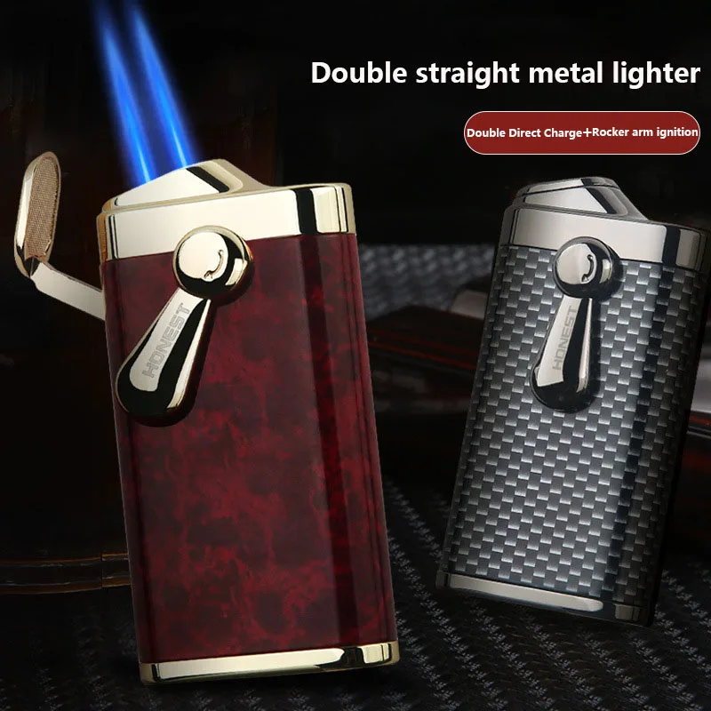 2023 Windproof Large Fire Lighter Turbine Gas Metal Lighter Outdoor Barbecue Kitchen Multifunctional Lighter Men's High end Gift
2023 Windproof Large Fire Lighter Turbine Gas Metal Lighter Outdoor Barbecue Kitchen Multifunctional Lighter Men's High end Gift