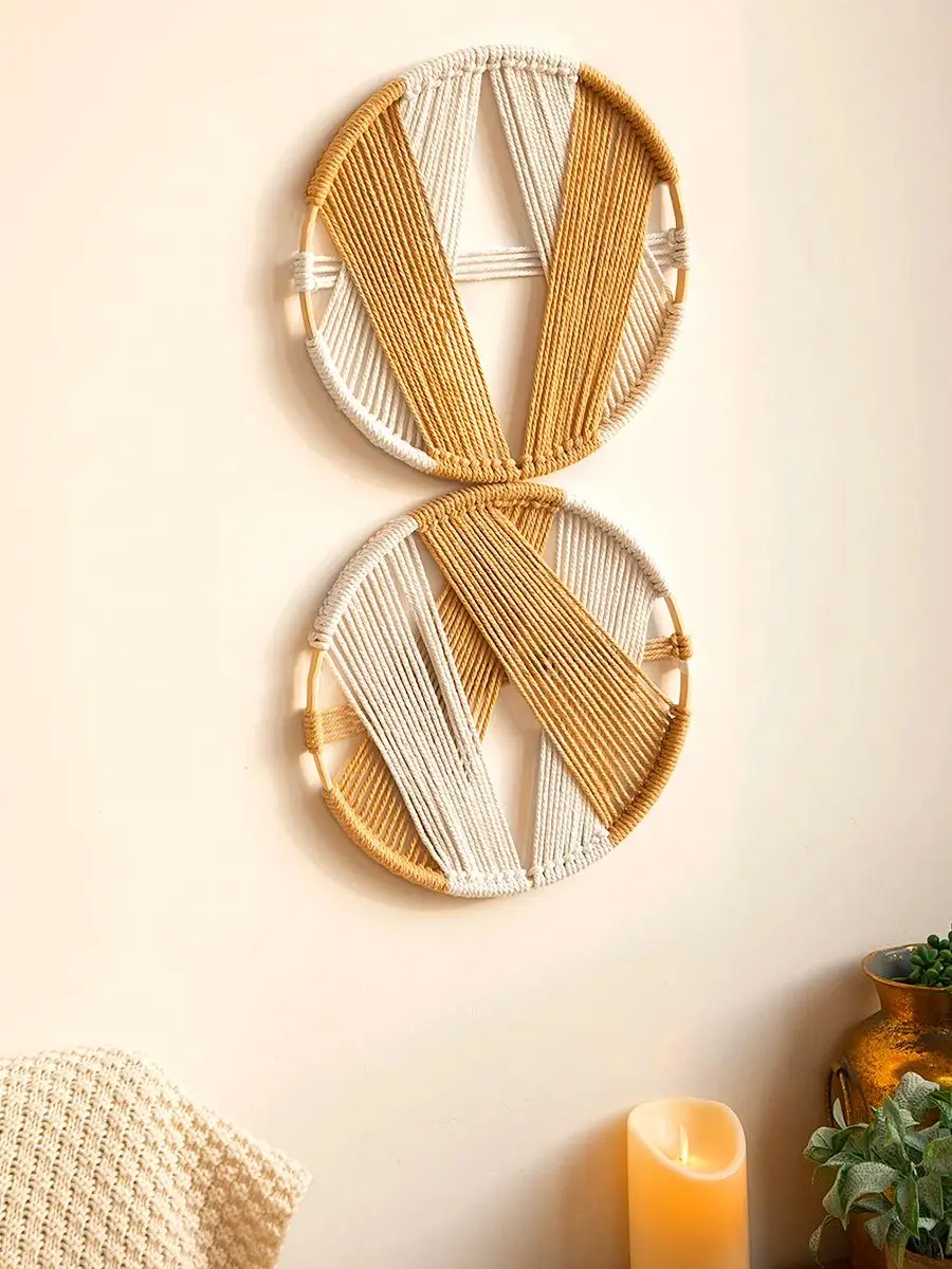 2 Pcs Dream Catcher Macrame Wall Hanging with Bamboo Boho Decor 6 See89eedcbf2c41dfaf3b41666b3c6706X