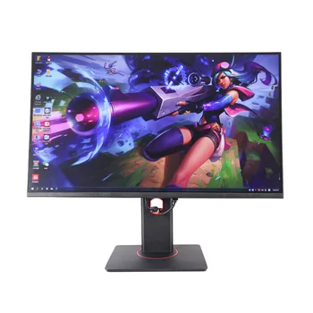브랜드 27 인치 데스크탑 QHD 75Hz 와이드 스크린 Led 컴퓨터 모니터, 조절 가능한 스탠드 포함