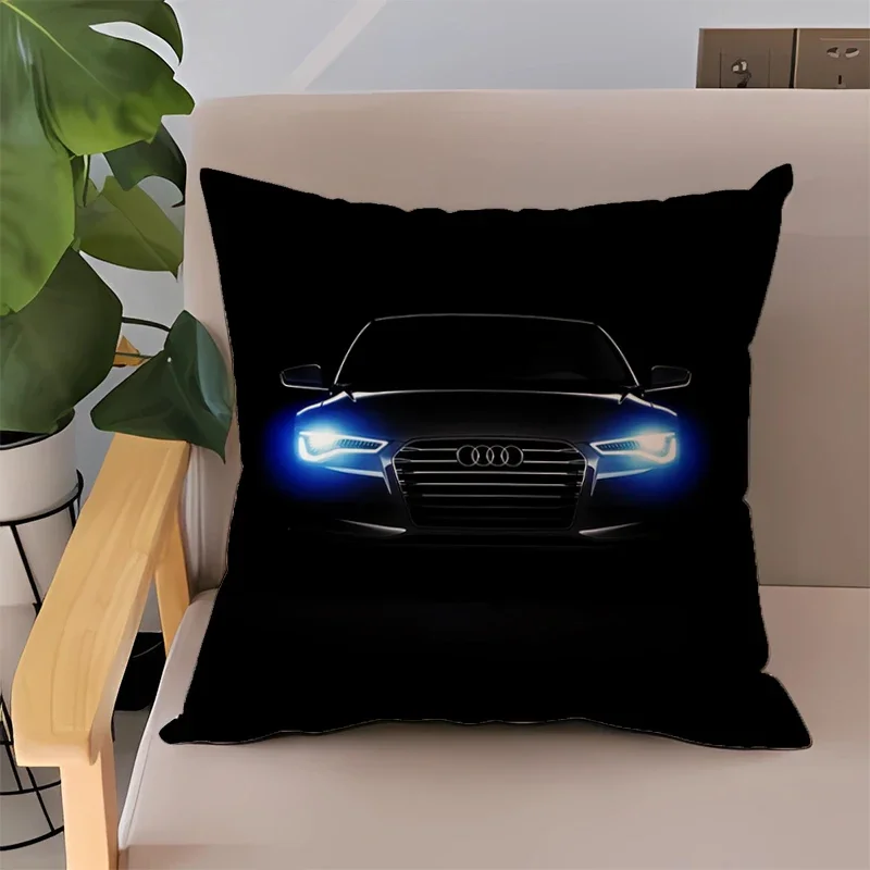

Pillowcase 40x40 Cushions Cover 45*45 Audi Twin Size Bedding Double-sided Printing Pillows for Bedroom Bed Cushion Short Plush