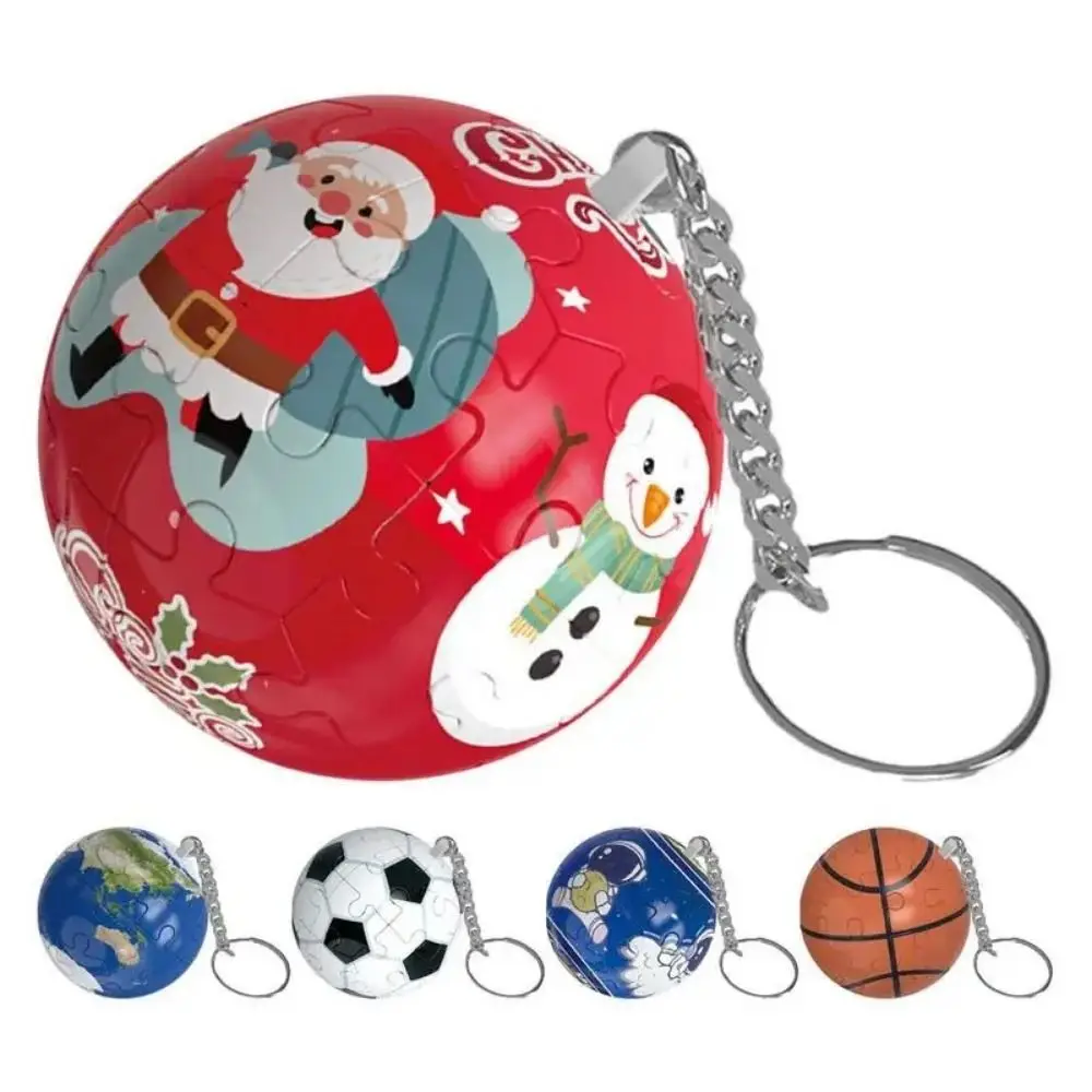 

Jigsaw Puzzle Keychain Party Favors Brain Teaser Key Chains Christmas Gift Class Rewards 3D Ball Puzzles for Boys Girls Pocket