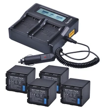 VBN260 Camera Battery LCD Rapid Dual Charger for Panasonic VW-VBN26 HC-X800 HC-X900 Panasonic VW-VBN390 HDC-SD800 HDC-SD900