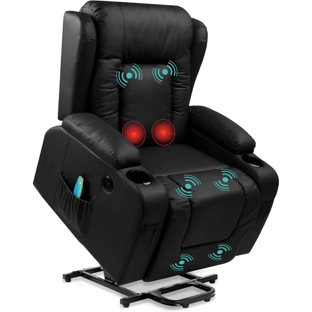 PU Leather Electric Power Lift Chair, Adjustable Furniture for Back, Legs W/ 3 Positions, USB Port, Recliner Chair
PU Leather Electric Power Lift Chair, Adjustable Furniture for Back, Legs W/ 3 Positions, USB Port, Recliner Chair
